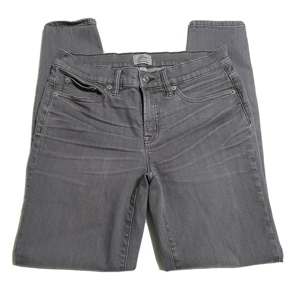 J. CREW TOOTHPICK GREY SKINNY JEANS! SZ 29! EUC!